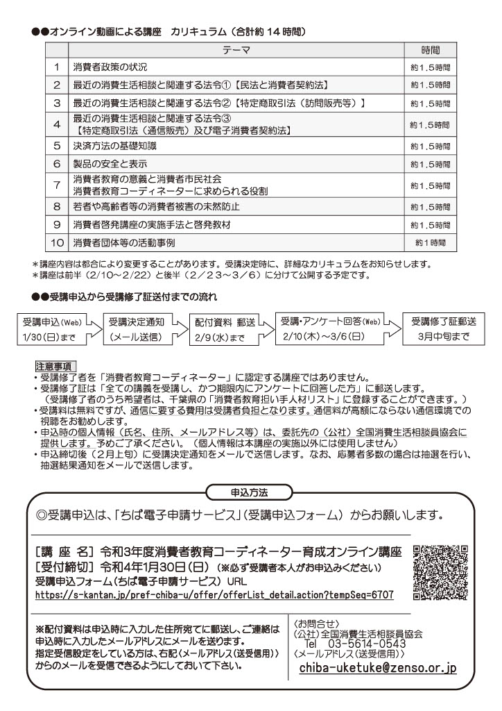 千葉県コーディネータ申込み方法